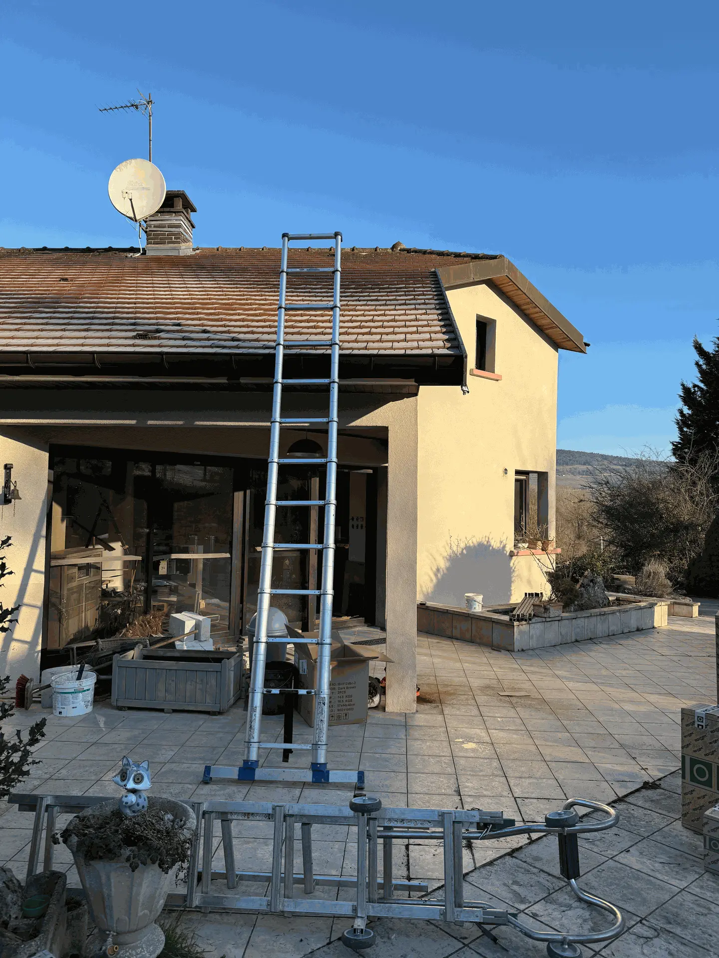 Poêle à bois installé à Chassey-le-Camp