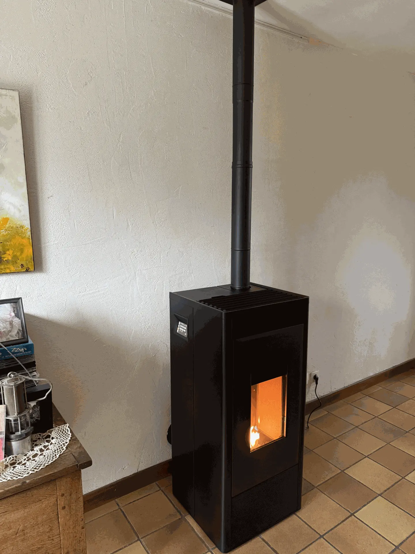 Poêle à bois Rika installé par Flamme Access à Givry