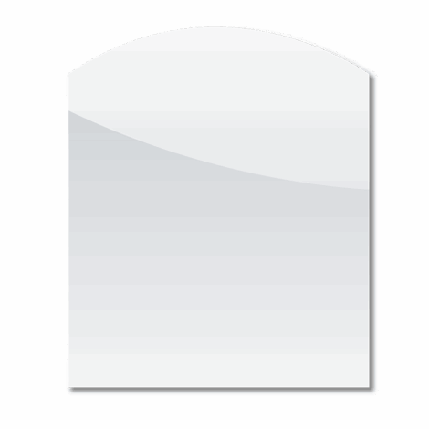 Plaque de sol Arrondie verre